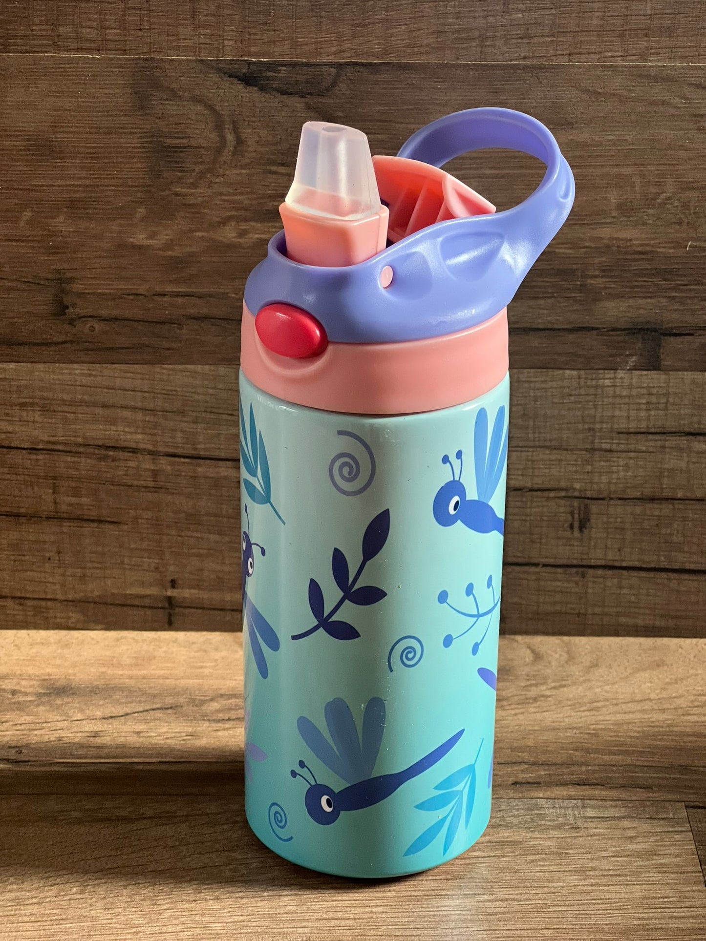 Kids Tumblers Sippy Cups - Flip Top - 12 oz - Butterflies - Sea Turtles - Safari and more