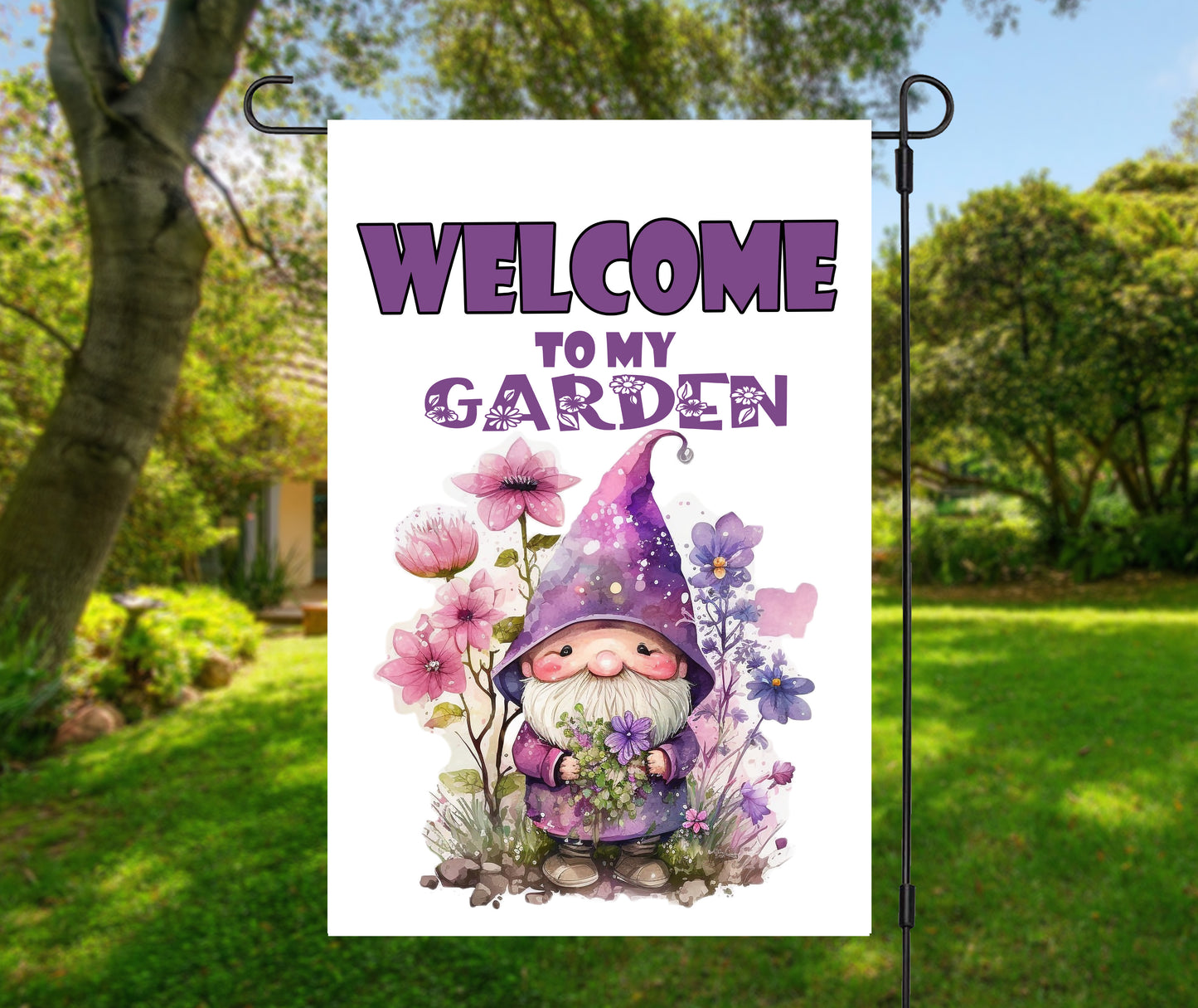 Garden Flags - 12" x 18" - Double-sided Image - Loons - Gnomes - Sunflowers and more