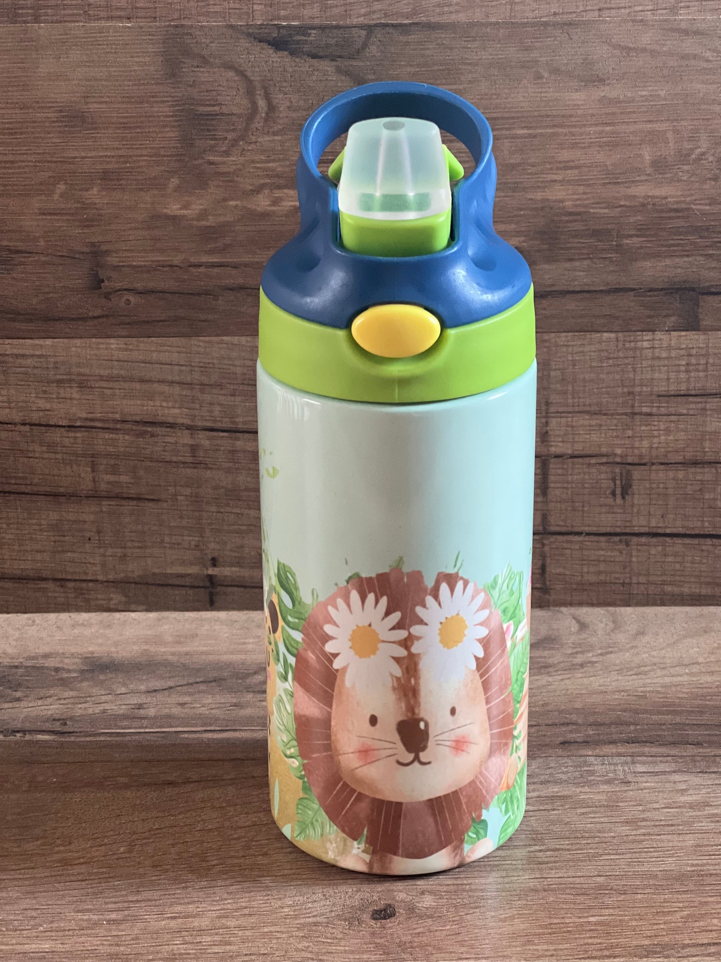 Kids Tumblers Sippy Cups - Flip Top - 12 oz - Butterflies - Sea Turtles - Safari and more