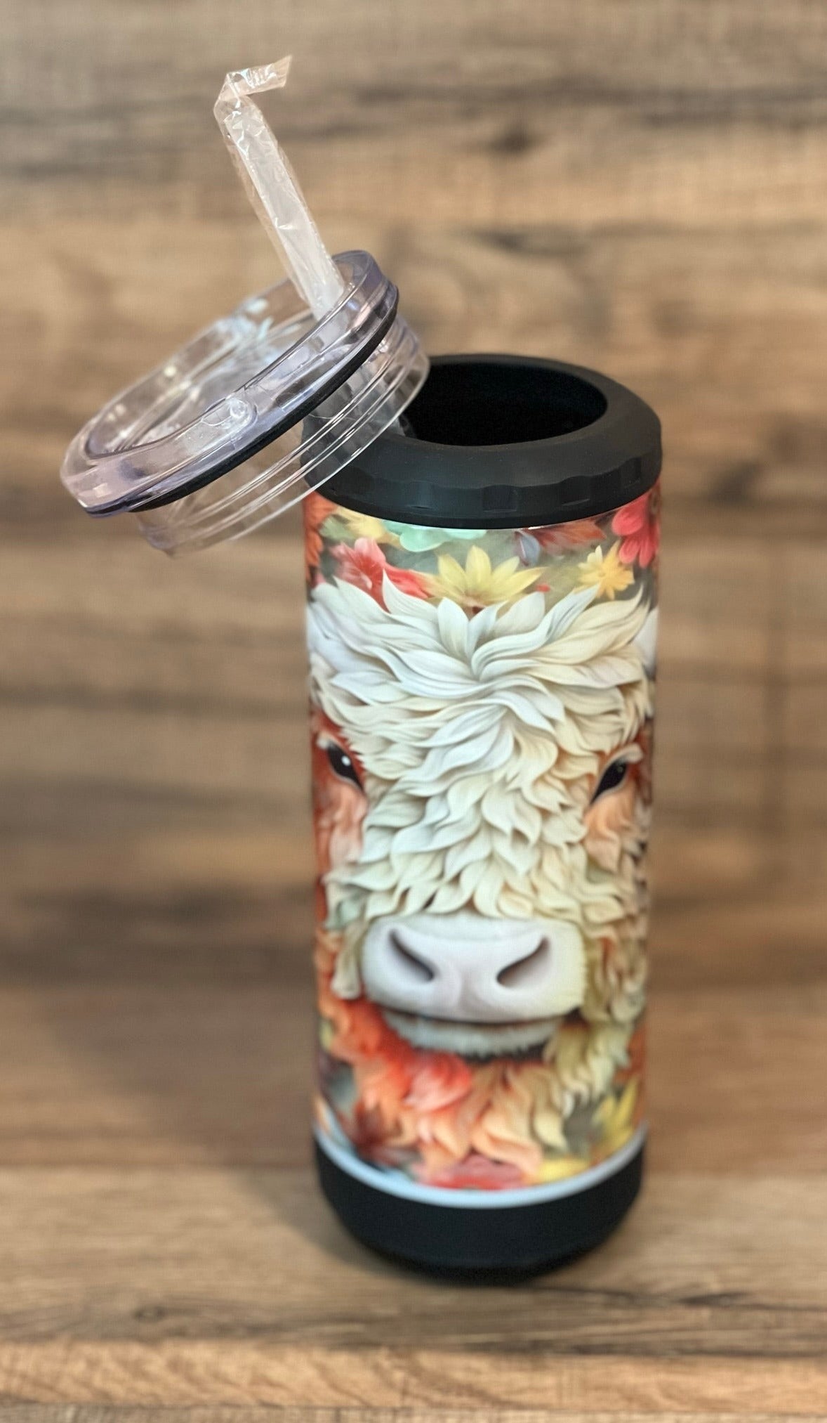 Can Cooler with Bluetooth Speaker - 4 in 1 - Aluminum - 14 oz tumbler - skinny cans - pop cans - bottles - daisies - cheetah - chevron - woodland and more