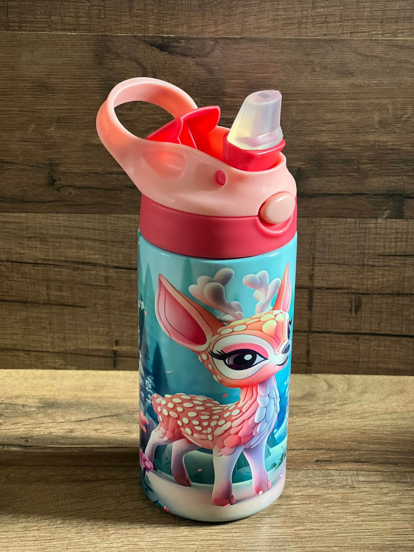 Kids Tumblers Sippy Cups - Flip Top - 12 oz - Butterflies - Sea Turtles - Safari and more