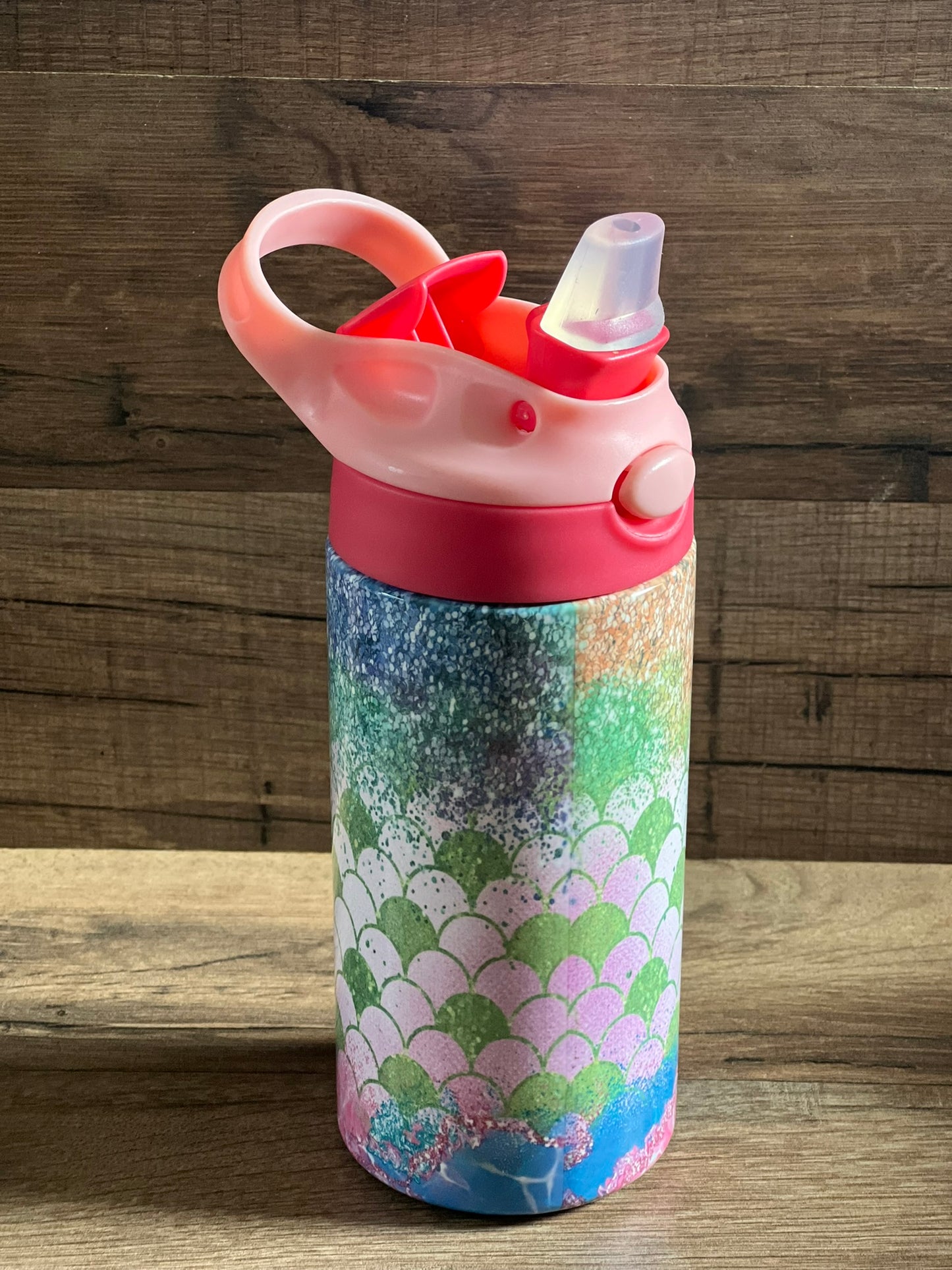 Kids Tumblers Sippy Cups - Flip Top - 12 oz - Butterflies - Sea Turtles - Safari and more