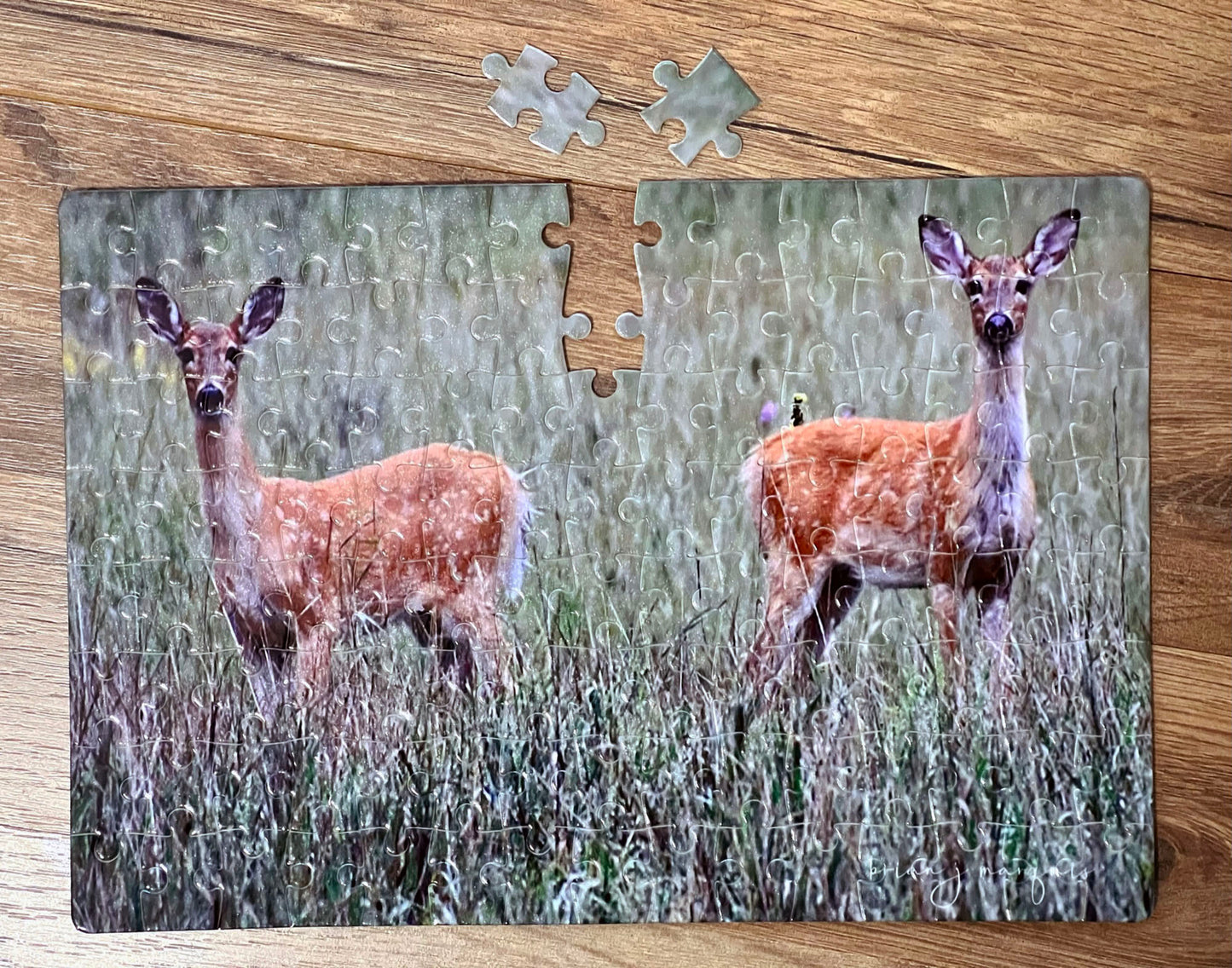 Puzzles 75 pc Heart Shaped - Rectangle Puzzle 120 pc - with photo box - Mom Puzzle - Loons - Deer - Minneapolis Skyline