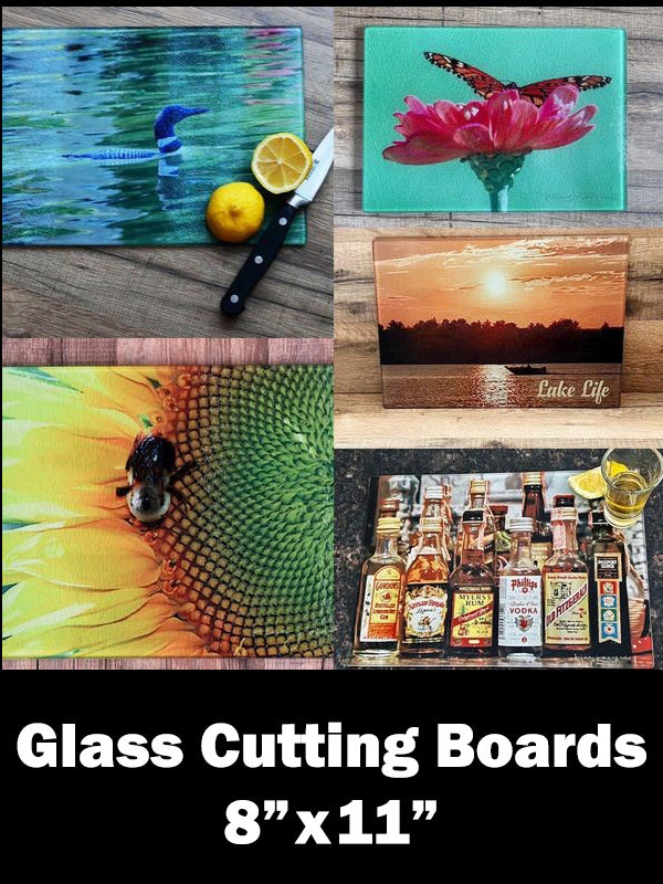 Glass Cutting Boards - 8" x 11" - Wildlife and Scenery